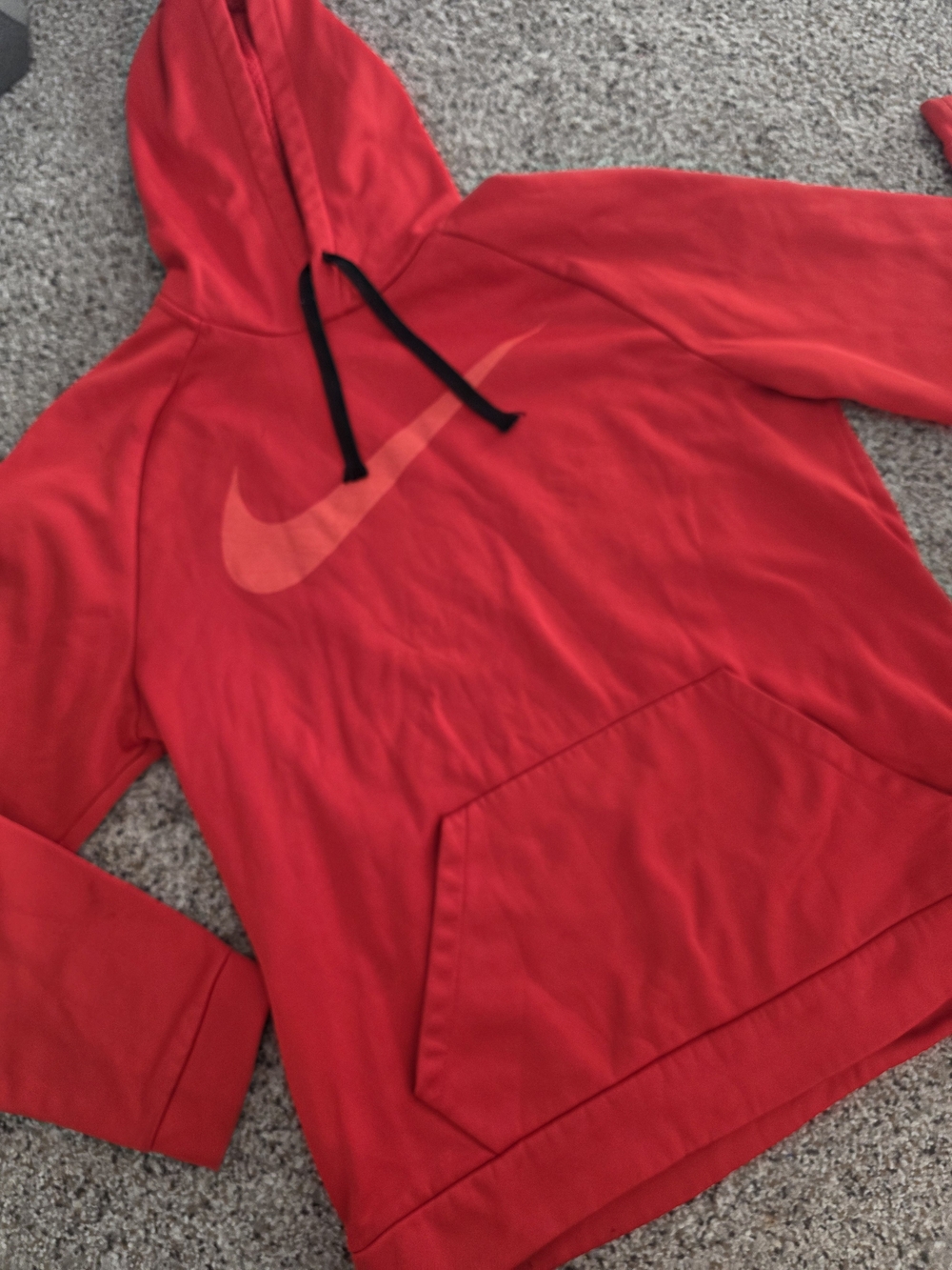 Nike Mens' Red Hoodie Jacket with Swoosh Logo